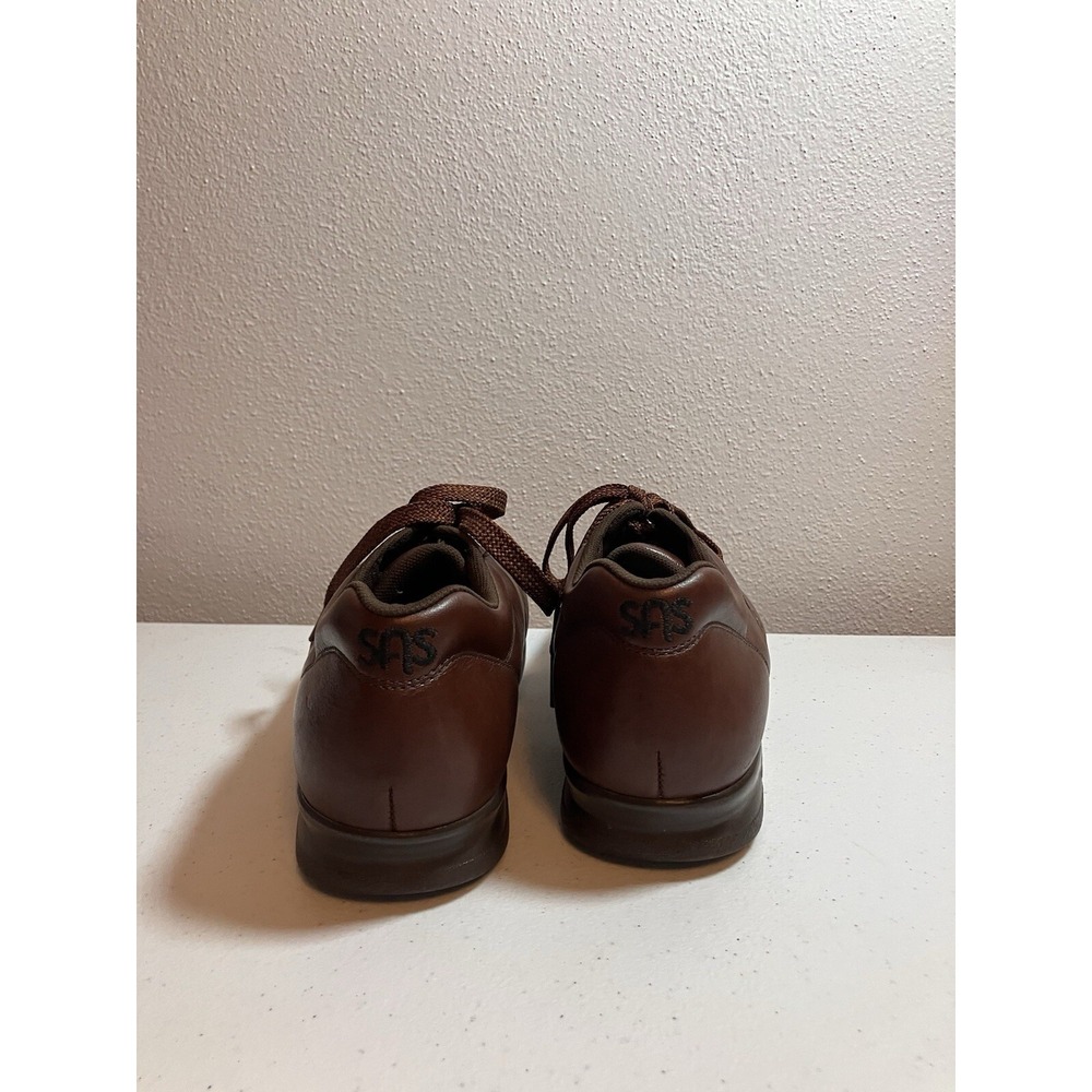 SAS Free Time Women 6.5N Narrow Width Brown Leather Walking Shoes Diabetic - Picture 5 of 10
